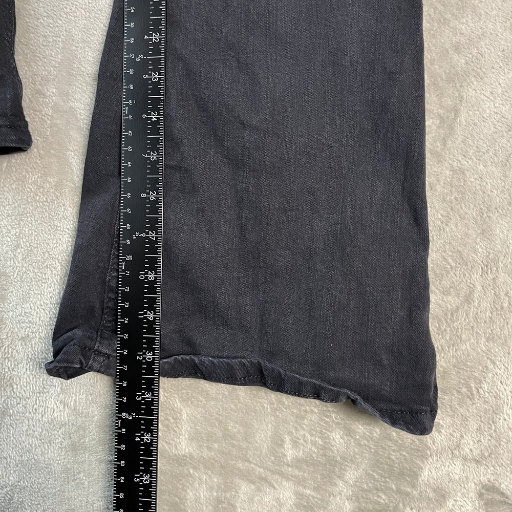 Topshop Moto Jamie Flare Jeans Black High Rise Stretch 28x32 (24x31) Grunge - Picture 8 of 14